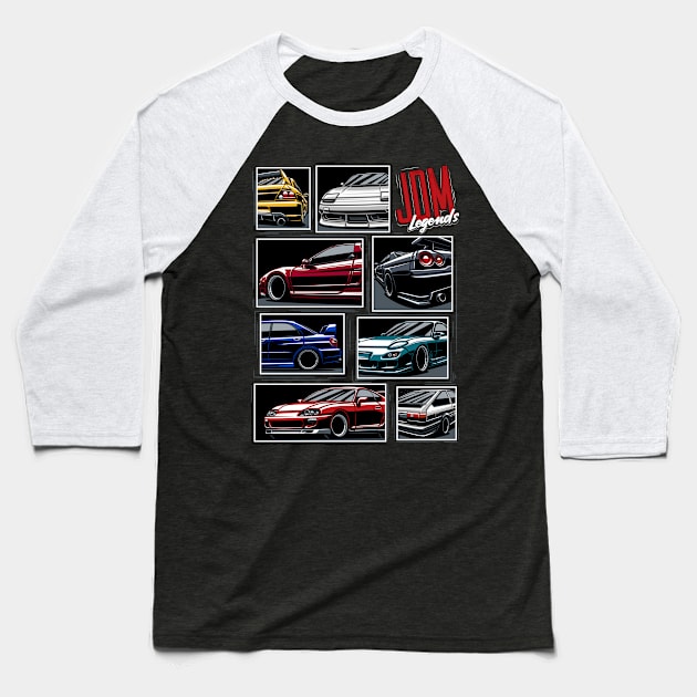 JDM Legends Baseball T-Shirt by Markaryan